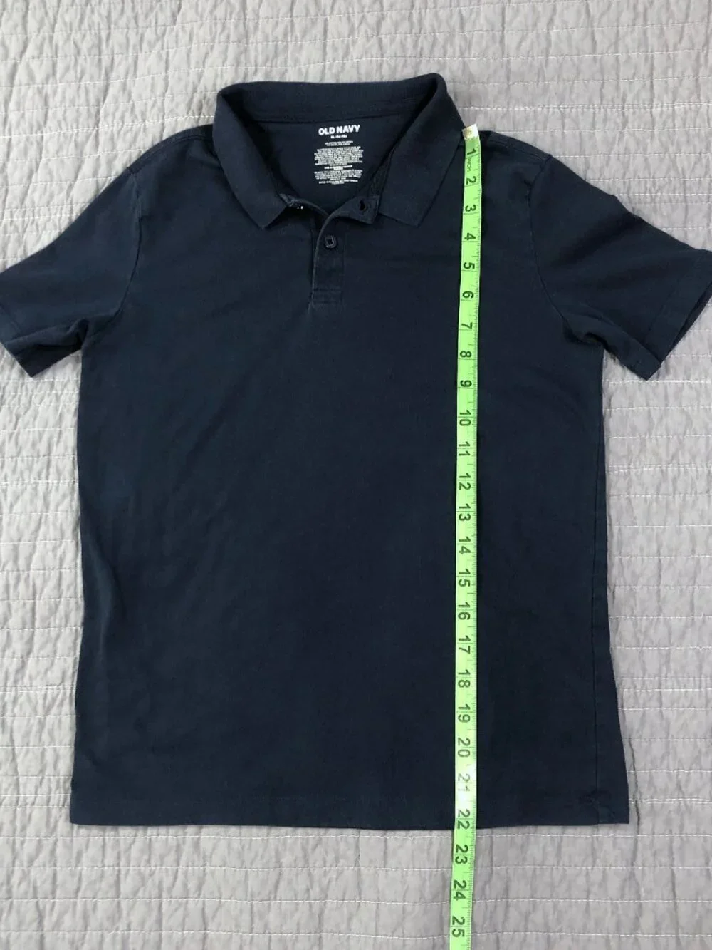 4/$15 Old Navy Polo Shirt Boy XL 14 -16 Blue Classic School Uniform Preppy